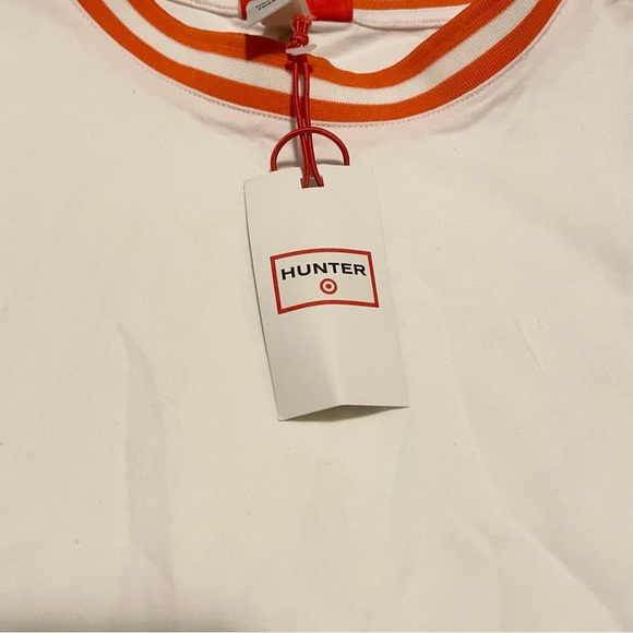 HUNTER for Target Contrast Trim White Orange Tank Top Shirt Women's Size XL - Picture 2 of 16